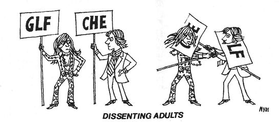 Cartoon from CHE magazine, LUNCH, 1972.