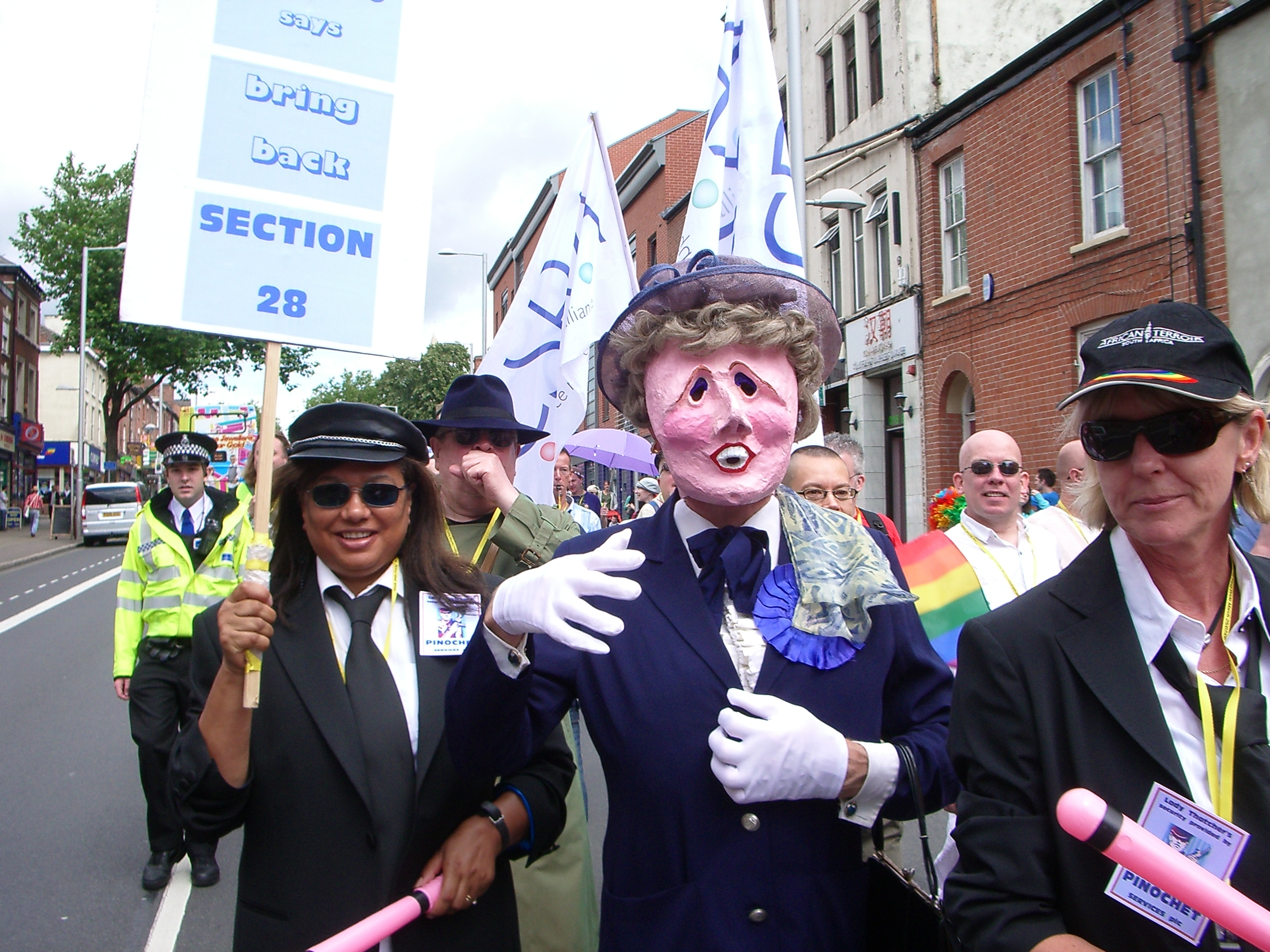 Photo from an anti-Thatcher march